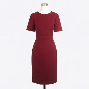 J. Crew Red Short Sleeve Dress- Size 6